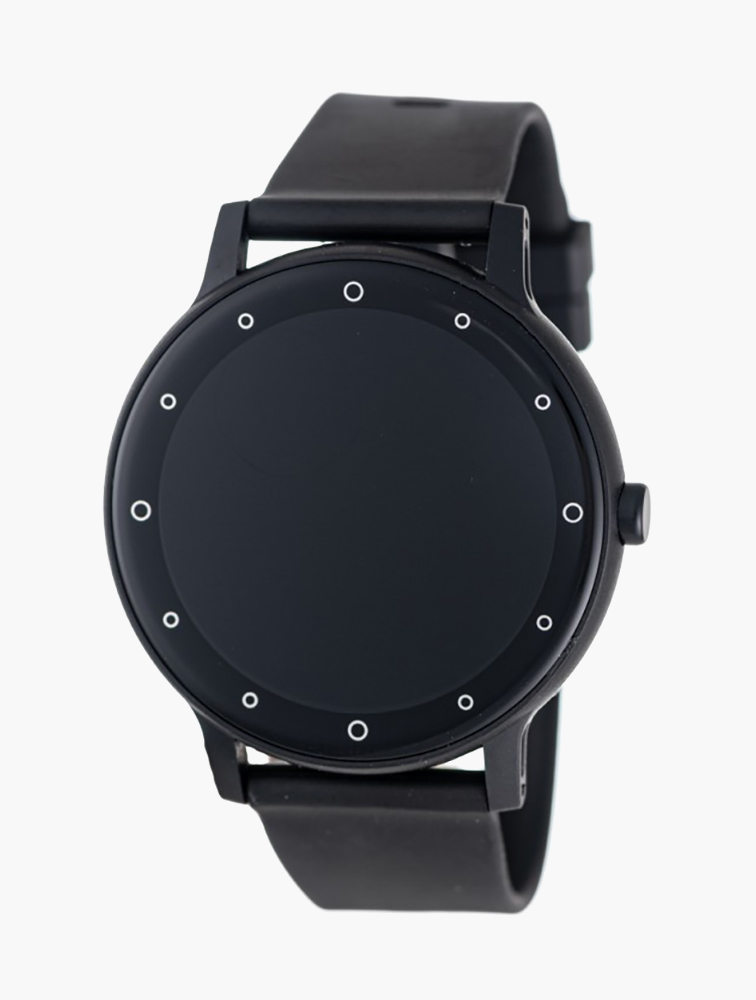 MyRunway Shop Tomato Tomato Unisex Round Smart Watch Black Band